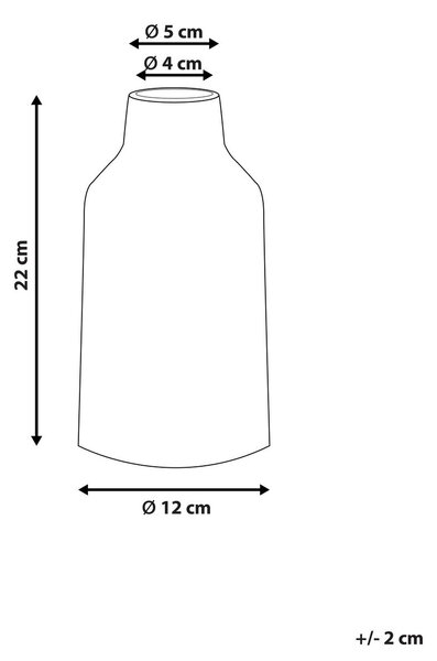 Virágtartó váza ASSUS Kőcserép 22 cm Fehér