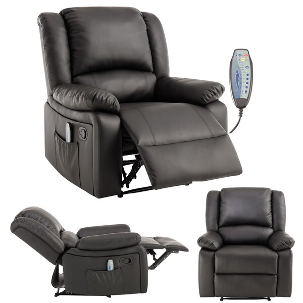 Pepita COMFORT XXL dönthető Masszázsfotel 8 masszázspont, melegítő funkció, távirányító - Fekete