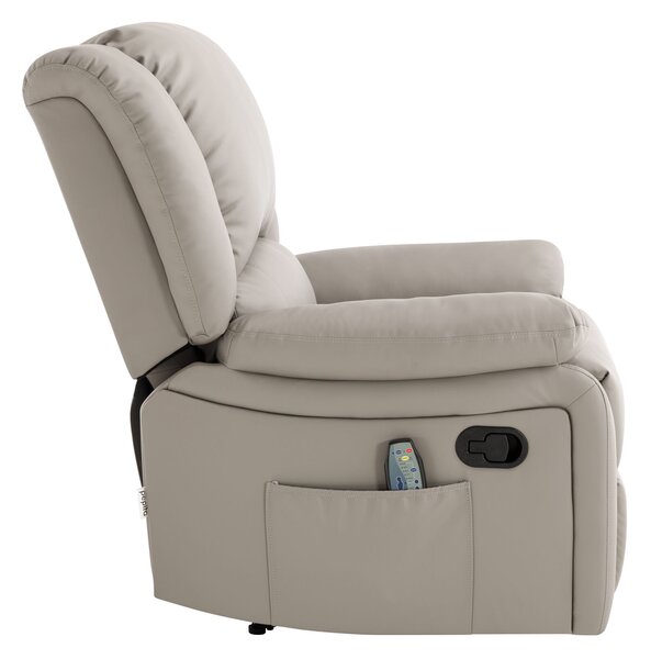 Pepita COMFORT XXL dönthető Masszázsfotel 8 masszázspont, melegítő funkció, távirányító - Sötét bézs