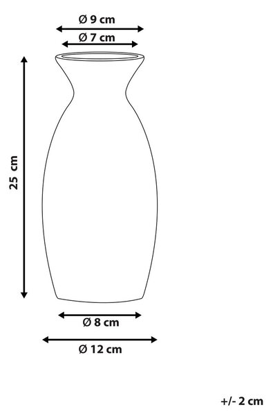 Virágtartó váza CHALCIS Kőcserép 25 cm Kék