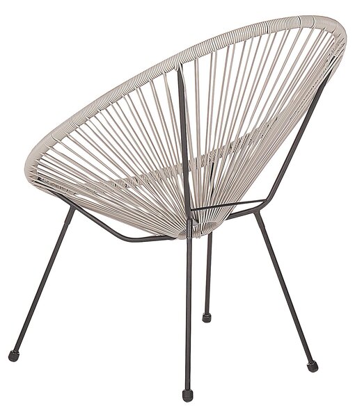 Kerti szék ACAPULCO II PE Rattan Világosszürke