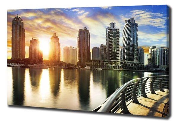 Vászonfotó Dubai naplemente