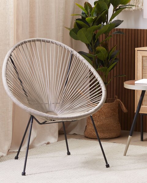 Kerti szék ACAPULCO II PE Rattan Világosszürke