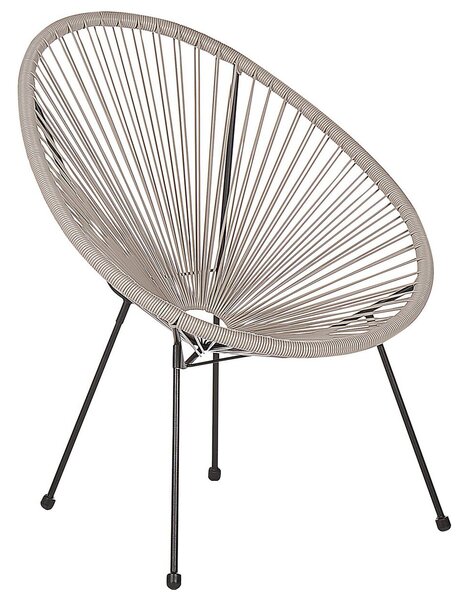 Kerti szék ACAPULCO II PE Rattan Világosszürke