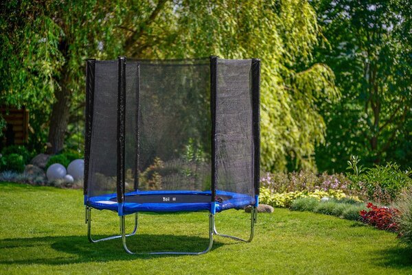 Funfit 183cm külső hálós Trambulin - kék