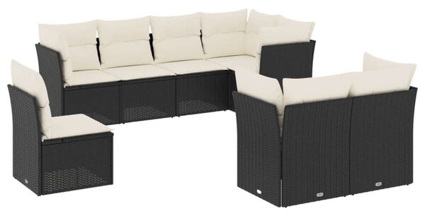 VidaXL Polyrattan Kerti Ülőgarnitúra - 8 részes