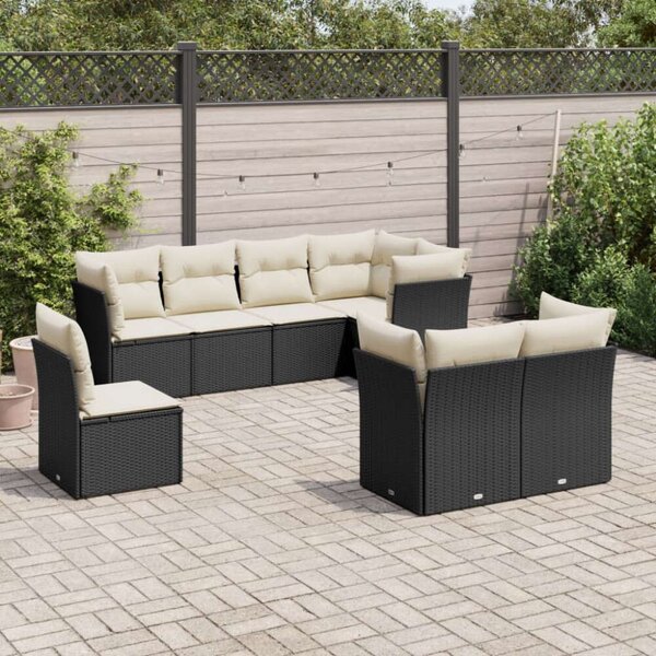 VidaXL Polyrattan Kerti Ülőgarnitúra - 8 részes