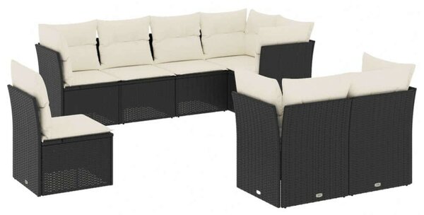VidaXL Polyrattan Kerti Ülőgarnitúra - 8 részes