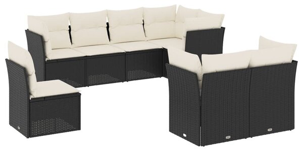 VidaXL Polyrattan Kerti Ülőgarnitúra - 8 részes