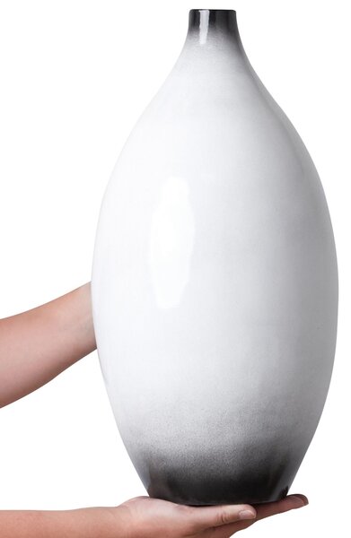 Dekor váza BAEZA Kerámia 46 cm Fehér
