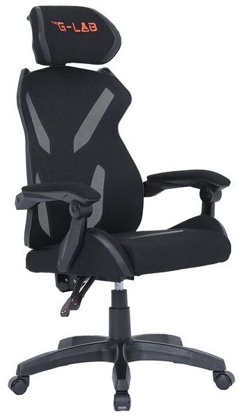 The G-Lab Gamer szék - KS BARIUM BLACK (fekete; állítható magasság; áll. kartámasz)