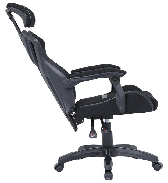 The G-Lab Gamer szék - KS BARIUM BLACK (fekete; állítható magasság; áll. kartámasz)
