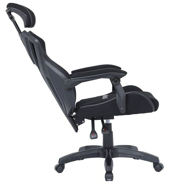 The G-Lab Gamer szék - KS BARIUM BLACK (fekete; állítható magasság; áll. kartámasz)