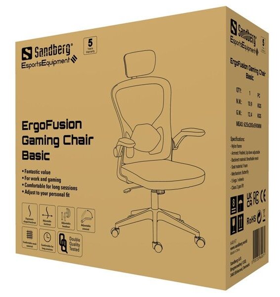 Sandberg Gamer szék - ErgoFusion Gaming Chair Basic
