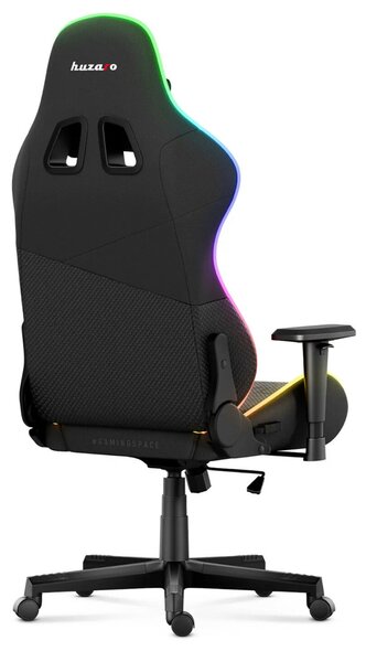 Gamer szék mesh RGB LED fekete
