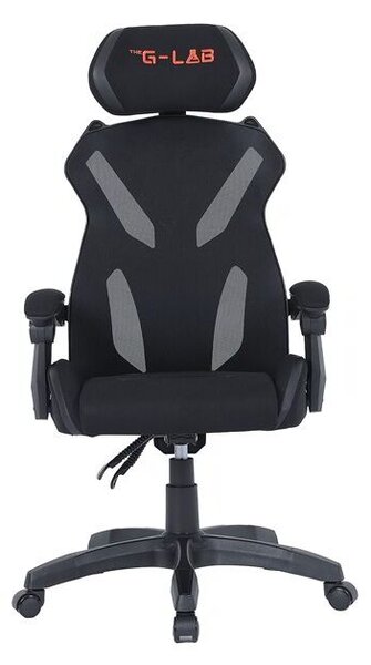 The G-Lab Gamer szék - KS BARIUM BLACK (fekete; állítható magasság; áll. kartámasz)