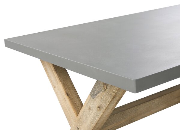 Kerti asztal OLBIA 200 cm 100 cm Beton Szürke