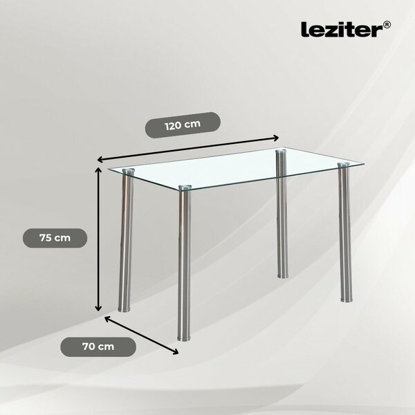 Leziter Mateo 4+1 étkező garnitúra fehér-fekete