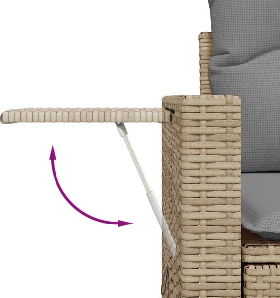 VidaXL Polyrattan Kerti Ülőgarnitúra - 12 részes - Bézs
