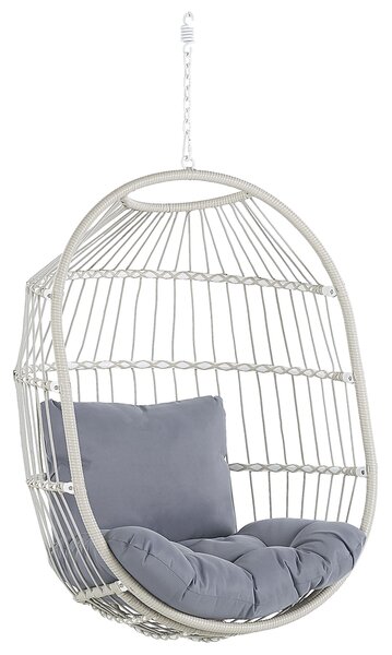Függőszék állványzattal ALBA PE Rattan Fehér