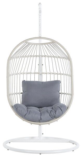 Függőszék állványzattal ALBA PE Rattan Fehér
