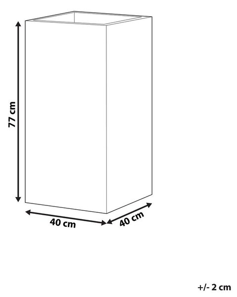 Virágcserép DION 40 cm Fekete