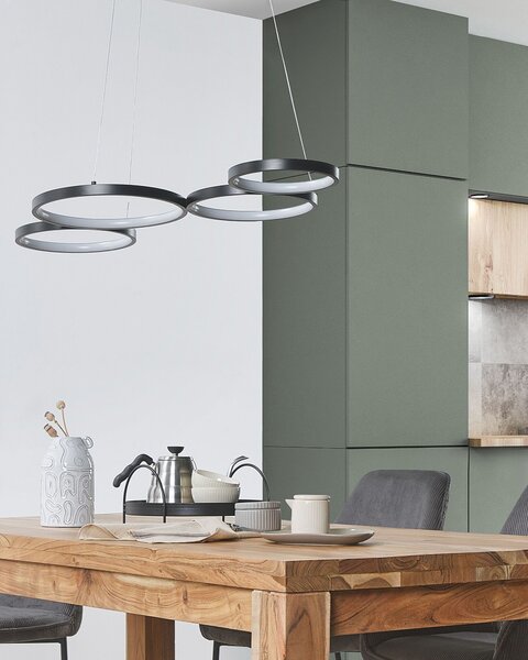 LED függőlámpa PIBOR Fém Fekete