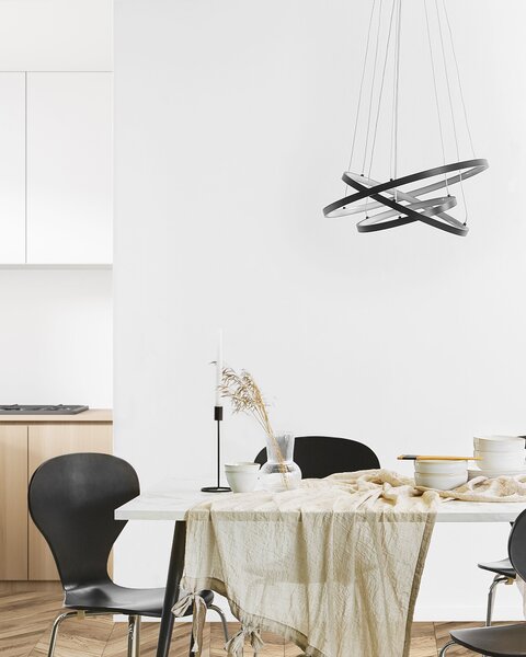 LED függőlámpa ATREK Fém Fekete
