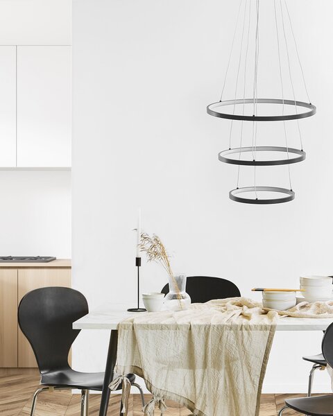 LED függőlámpa ATREK Fém Fekete