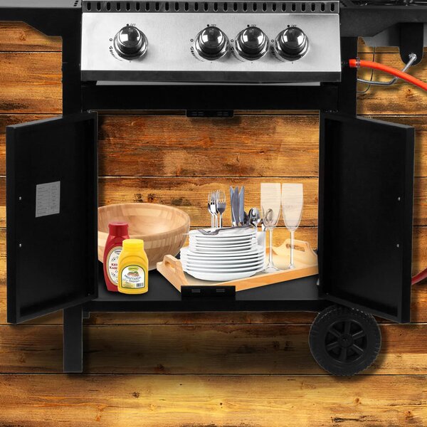 MalTec PartyTogether 3+1 Gázgrill - 11,6 kW, Oldalsó Égővel