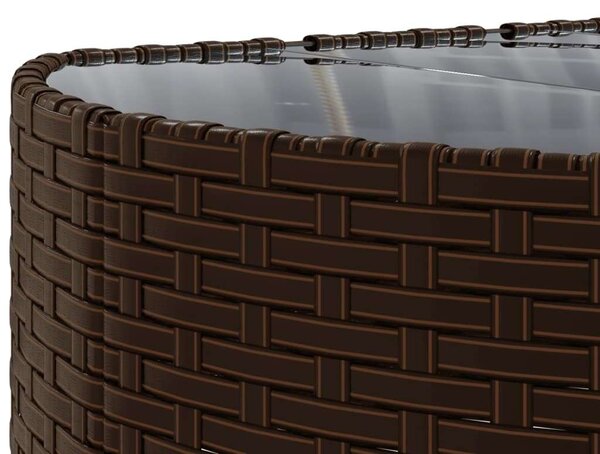 VidaXL Polyrattan Kerti Ülőgarnitúra - 10 részes - Barna