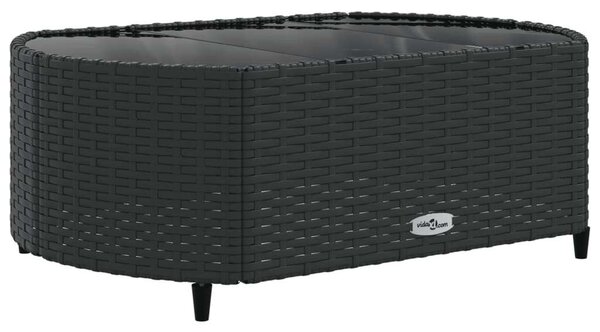 VidaXL Polyrattan Kerti Ülőgarnitúra - 10 részes - Fekete