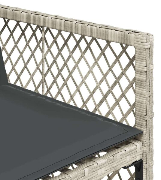 VidaXL Polyrattan Kerti Étkezőgarnitúra - 7 részes