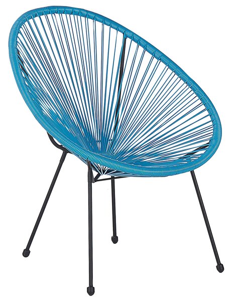 Kétdarabos kerti szék szett ACAPULCO II PE Rattan Kék