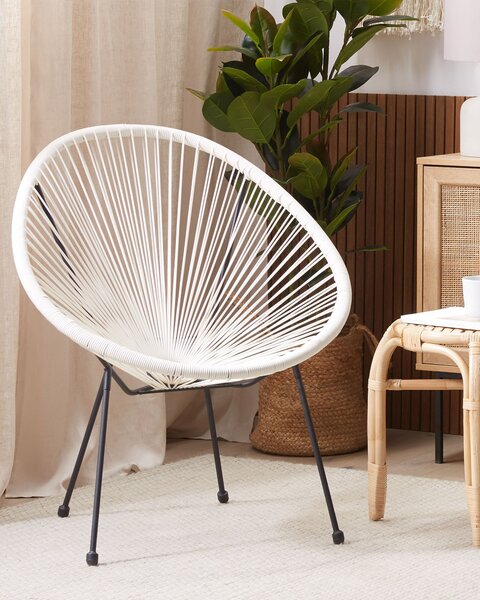 Kerti szék ACAPULCO II PE Rattan Fehér