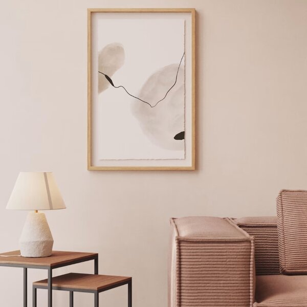 Absztrakt festmény Kave Home Torroello II. 90 x 60 cm