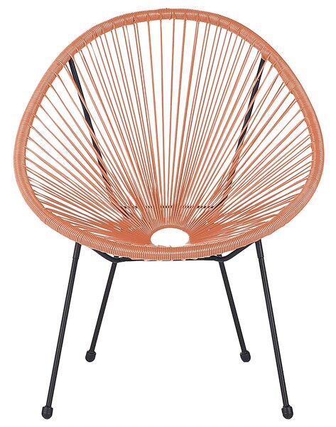Kerti szék ACAPULCO II PE Rattan Narancssárga