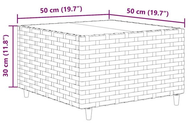 VidaXL 9 részes fekete polyrattan kerti ülőgarnitúra párnákkal