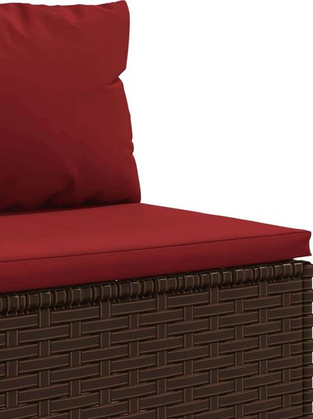 VidaXL Polyrattan Kerti Ülőgarnitúra - 6 részes, Barna