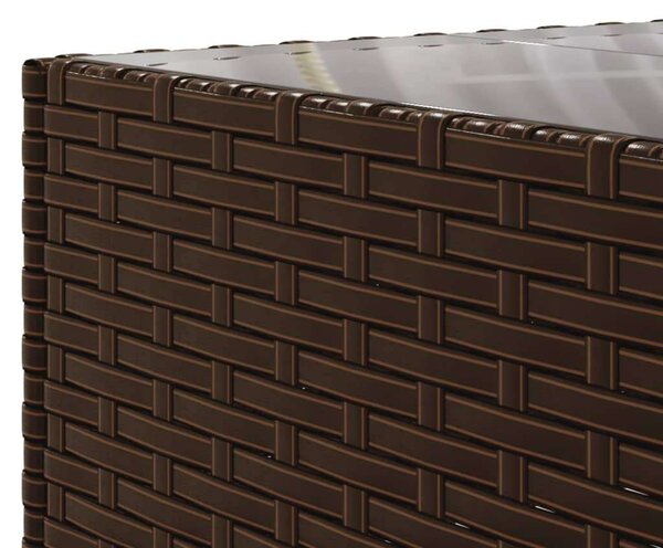 VidaXL Polyrattan Kerti Ülőgarnitúra - 6 részes, Barna