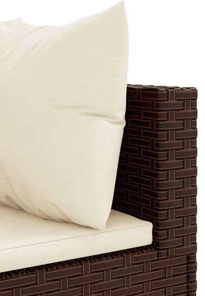 VidaXL Polyrattan Kerti Ülőgarnitúra - 7 részes - Barna
