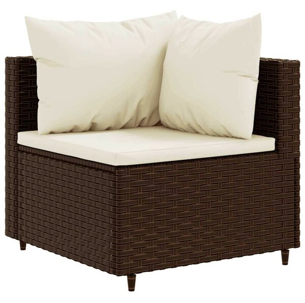 VidaXL Polyrattan Kerti Ülőgarnitúra - 7 részes - Barna