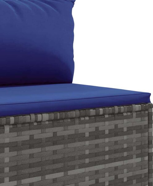 VidaXL Polyrattan Kerti Ülőgarnitúra - 8 részes - Szürke