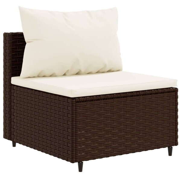 VidaXL Polyrattan Kerti Ülőgarnitúra - 7 részes - Barna
