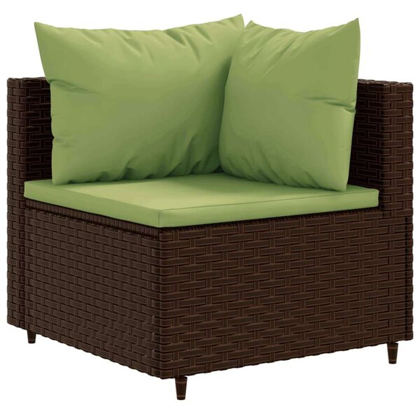 VidaXL 5 részes Kerti Ülőgarnitúra - Barna Polyrattan