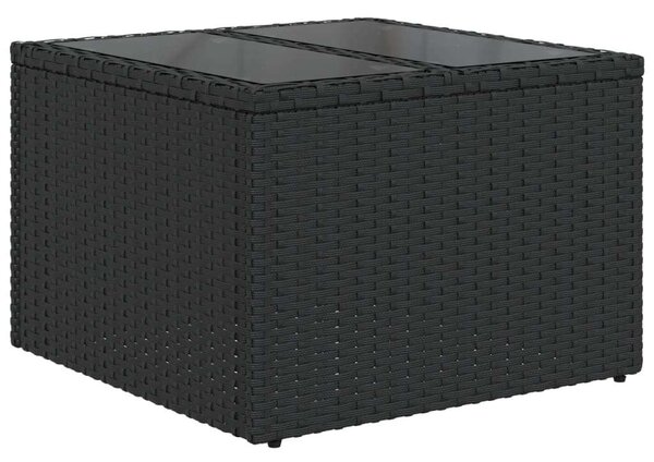 VidaXL Polyrattan Kerti Ülőgarnitúra - 8 részes - Fekete