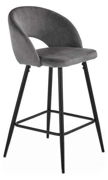 Halmar Bárszék 89x49 cm szürke/fekete HA0065