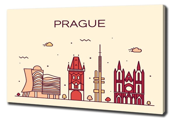 Vászon nyomtatás Prága épületek