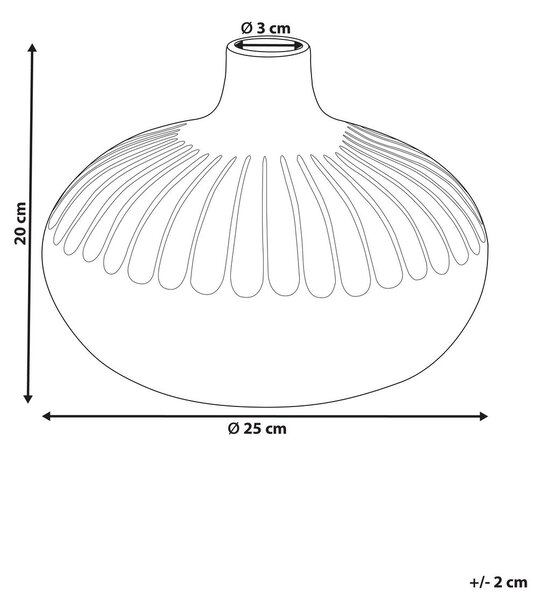 Dekor váza CERCEI Kőcserép 20 cm Arany