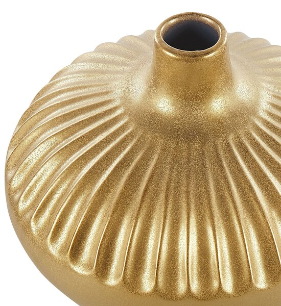 Dekor váza CERCEI Kőcserép 20 cm Arany